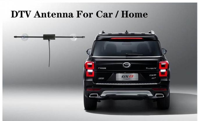 Tevê portátil Antena interno Caravana da frequência ultraelevada do VHF de Digitas da janela de carro da casa de Baiao
