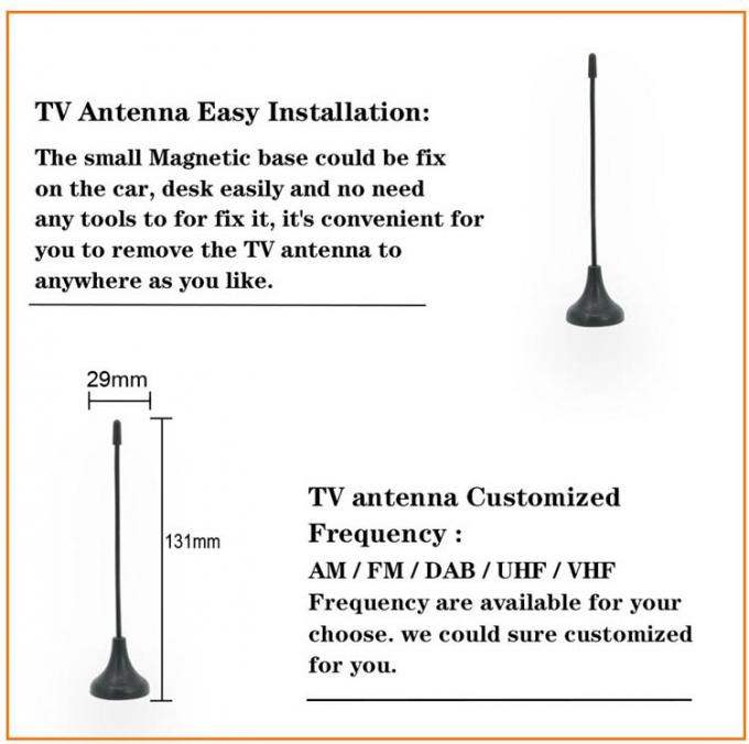DVB-T/da antena portátil digital interna do dtv da tevê Digitas do T2 antena interna sem fio da tevê