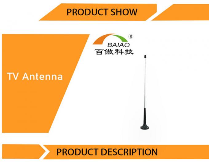 antena interna da tevê da antena DVB-T da tevê Antena Dvb-T2 da antena 5DBi telescópica com base magnética