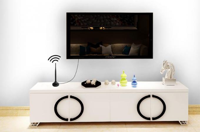 Antena de venda popular de Digitas para a antena interna do antena da tevê da HDTV com base magnética forte