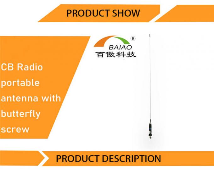 Antena sem fio do rádio de CB Mobile Antenna Whip 27MHz do fabricante para o carro