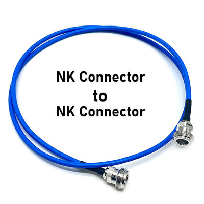NK Conector para NK Conector Cabo RF coaxial azul todo cobre Alta temperatura Comunicação de alta frequência sinal masculino