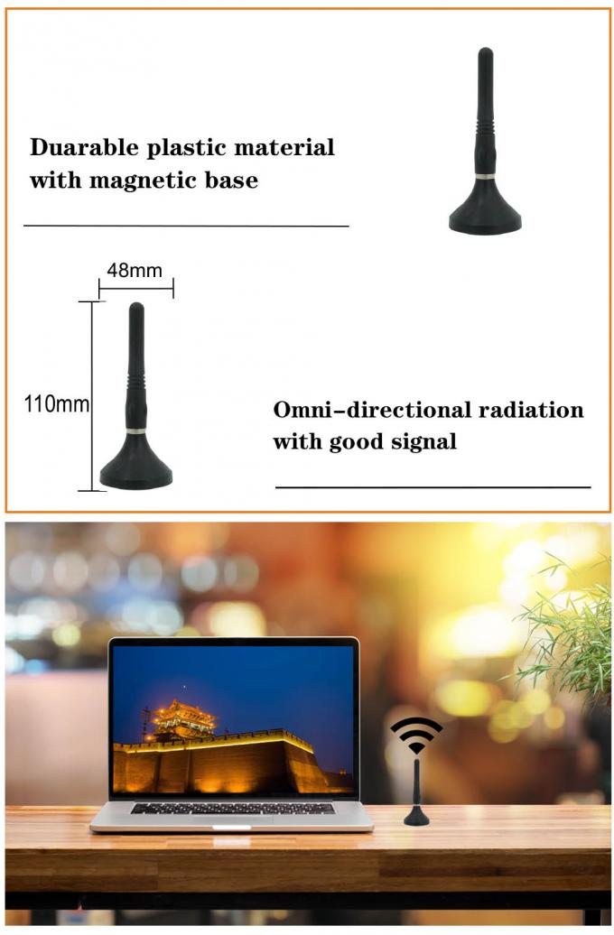 Personalize 4G Lte da longa distância 700 a 2700 do megahertz do ponto quente de Omni Wifi antena do receptor 2,4 3G