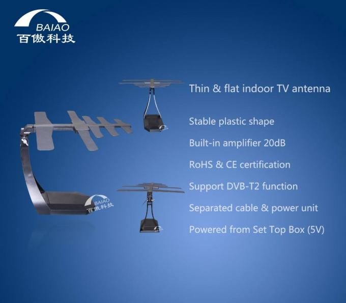 Yagi antena exterior da tev&ecirc; de 1080P ATSC/DVB-T/DVB-T2 ISDB-T Digitas 1