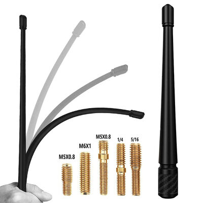 Substituição de borracha universal otimizada da antena de rádio do caminhão do recolhimento do CB com antena superior do carro do ganho da faixa de frequência 7-50MHz 5dBi