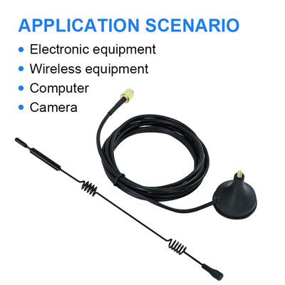 WiFi 2.4GHz 5GHz 5.8GHz Antenna de base magnética para gravador de vigilância de câmera de segurança de vídeo sem fio