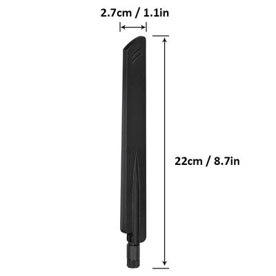 Antenna de alta ganância de 12dbi 5g sma Bendável 600-6000Mhz transmitir sinais estáveis Omni 5G Antenna para Roteador Móvel Sem Fio