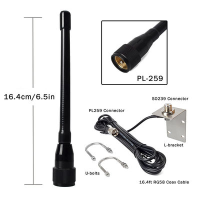Antennas de transmissão aéreas de VHF marinhas Stubby 156-163Mhz Antennas de walkie-talkie para barcos Pontoon Barcos de vela Iates Rádios marinhas