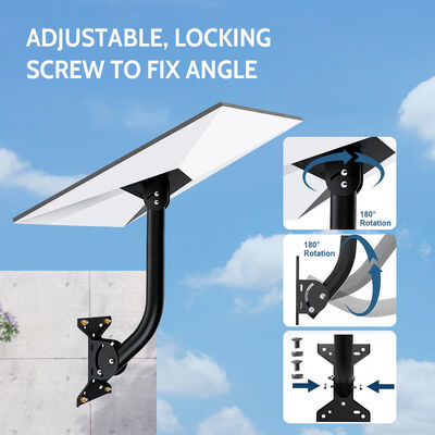 Kit de montagem ajustável em parede/telhado Gen 3 Starlink Suporte à prova de ferrugem e à prova de intempéries Modelo de adaptador de tubo de aço inoxidável