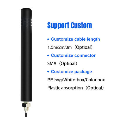 New Design Outdoor IP68 Waterproof Screw Mount Cabinet Antenna de Alto Ganho 5G 4G LTE GSM 3G Full Band Antenna Omni Cellular Borracha