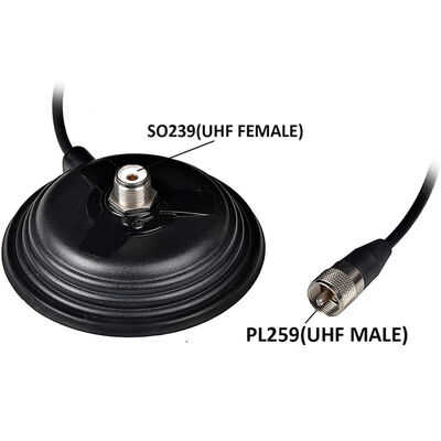 11CM Grande Copo de Sucção Car Radio Antenna Magnet Base, 30,8lbs Alta Força de Puxação Magnet Mount para VHF UHF HF Ham Radio Antenas
