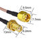 A antena ISO9001 peça o homem de SMA ao fio fêmea do cabo da antena de S miliampère