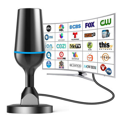 Antenna de TV Digital Interior de Longo Alcance 4K 1080p Antenna HDTV para todas as TVs inteligentes Suporta canais locais feitos de plástico