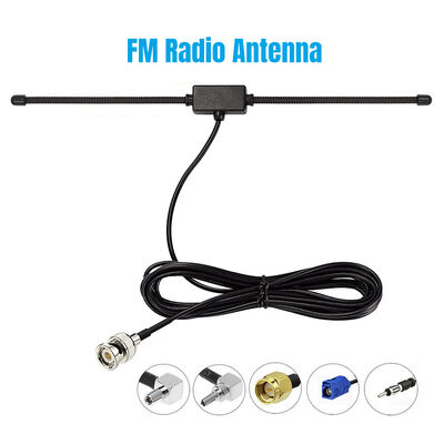 Antena Dipolo para Rádio Scanner de Carro RV de Banda Larga de 20MHz a 1300MHz com Conector BNC Macho para Rádio Scanner Uniden Bearcat Whistler